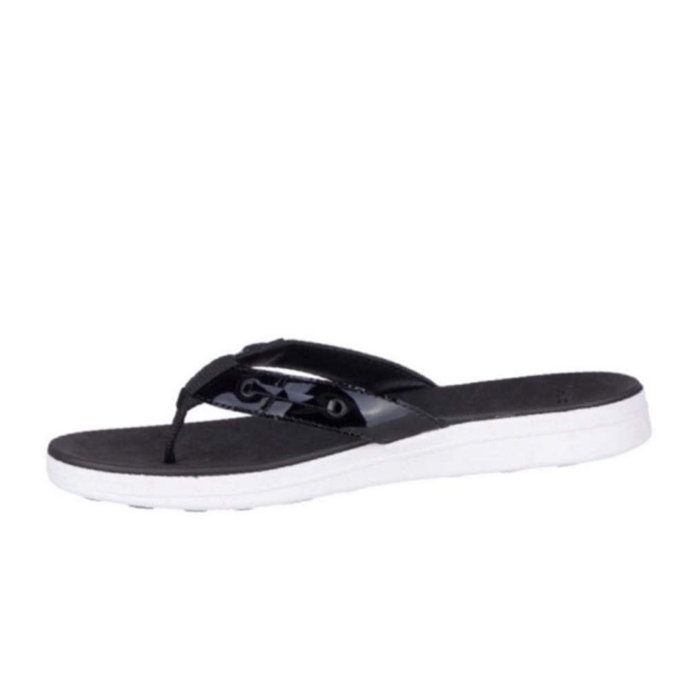 NEW Sperry Adriatic Leather Sandals Skip Lace Flip Flops Black Size 6 - Picture 6 of 11